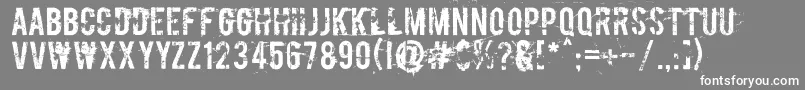 Boycott ffy Font – White Fonts on Gray Background