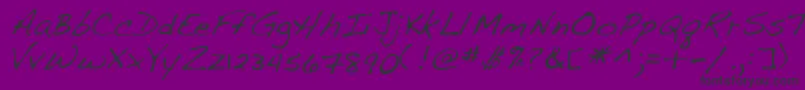 Lehn107 Font – Black Fonts on Purple Background