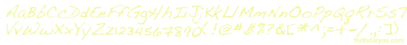 Шрифт Lehn107 – жёлтые шрифты