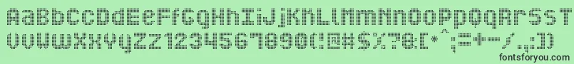 MiNuevoDisplaySt Font – Black Fonts on Green Background