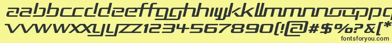 Rep2expi Font – Black Fonts on Yellow Background