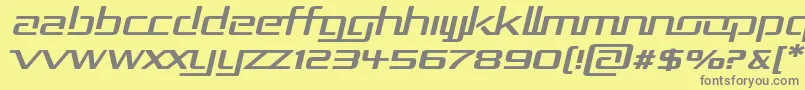 Шрифт Rep2expi – серые шрифты на жёлтом фоне