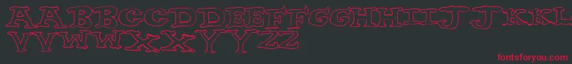 Nighthour Font – Red Fonts on Black Background
