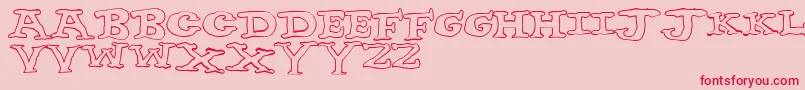 Nighthour Font – Red Fonts on Pink Background