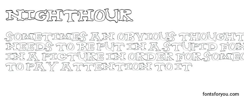 Обзор шрифта Nighthour