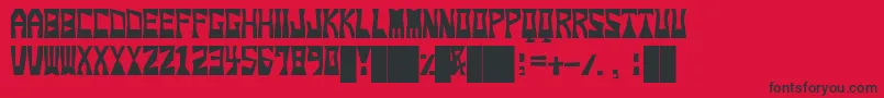 Snoop Font – Black Fonts on Red Background