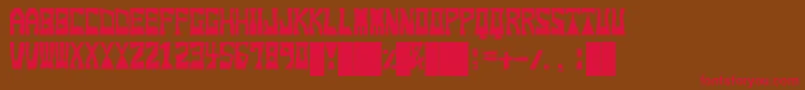 Snoop Font – Red Fonts on Brown Background