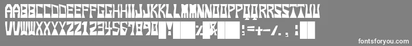 Snoop Font – White Fonts on Gray Background