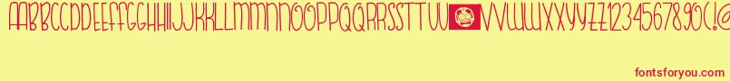 Więcej informacji o czcionce FishBear Czcionka FishBear – czerwone czcionki na żółtym tle
