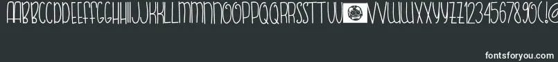 FishBear Font – White Fonts on Black Background