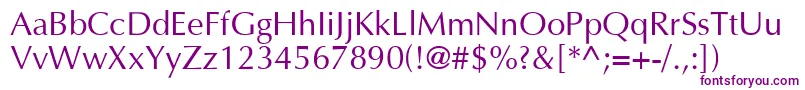 AgoptcyrillicNormal-fontti – violetit fontit valkoisella taustalla