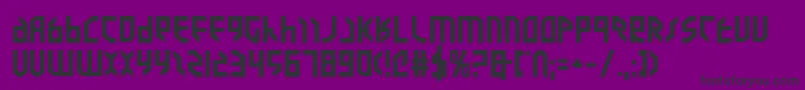 Valkyrieeb Font – Black Fonts on Purple Background