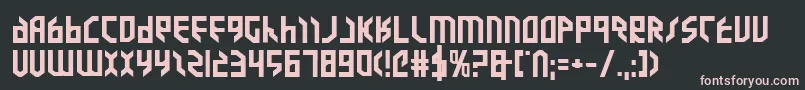 Valkyrieeb Font – Pink Fonts on Black Background