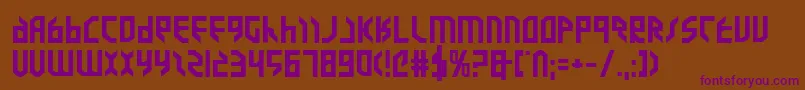 Valkyrieeb Font – Purple Fonts on Brown Background