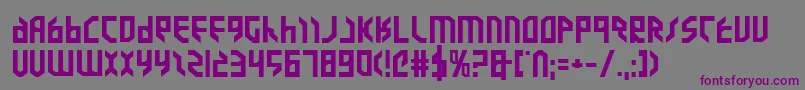 Valkyrieeb Font – Purple Fonts on Gray Background