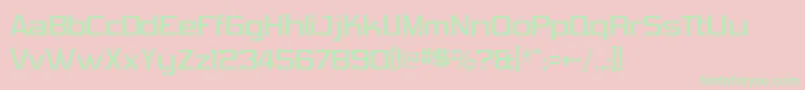 Vibrocen Font – Green Fonts on Pink Background