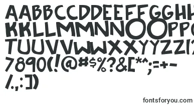 Knee2face font – superduper Fonts