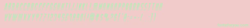 Yfileshalfital Font – Green Fonts on Pink Background