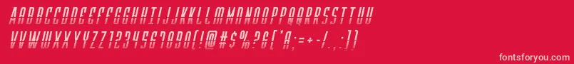 Yfileshalfital Font – Pink Fonts on Red Background