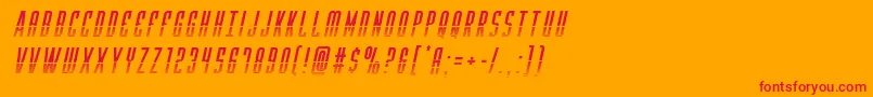Yfileshalfital Font – Red Fonts on Orange Background