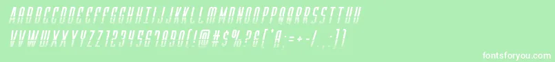 Yfileshalfital Font – White Fonts on Green Background