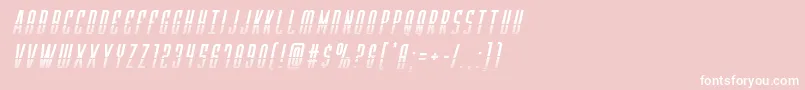 Yfileshalfital Font – White Fonts on Pink Background