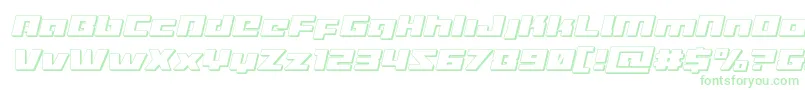 Turbocharge3Dital-fontti – vihreät fontit