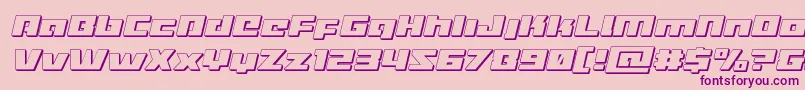 More about Turbocharge3Dital Font Turbocharge3Dital Font – Purple Fonts on Pink Background