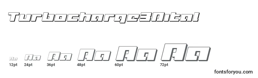 Turbocharge3Dital Font Sizes