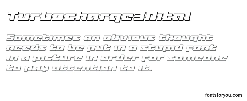 Turbocharge3Dital Font