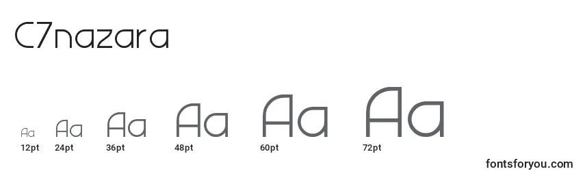 C7nazara Font Sizes
