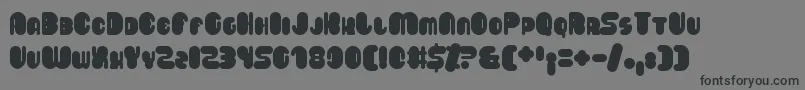 フォントSaveloy – 黒い文字の灰色の背景