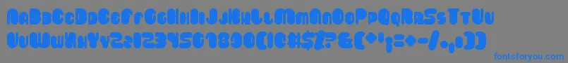 Saveloy Font – Blue Fonts on Gray Background