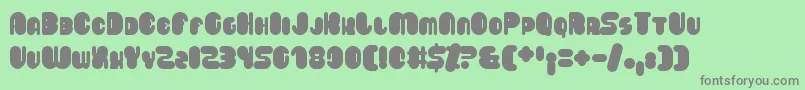 Saveloy Font – Gray Fonts on Green Background