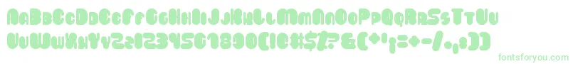 Saveloy Font – Green Fonts on White Background