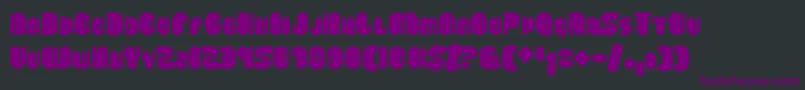 Saveloy Font – Purple Fonts on Black Background
