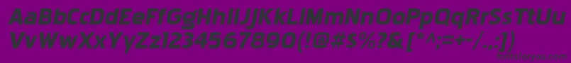 PakenhamxpblItalic Font – Black Fonts on Purple Background