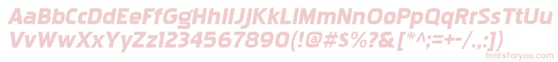 PakenhamxpblItalic Font – Pink Fonts on White Background