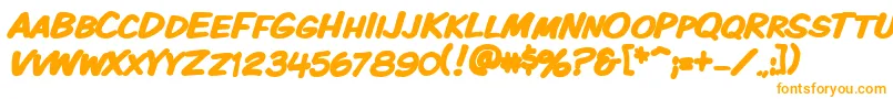 Vtckomixationscbold Font – Orange Fonts on White Background