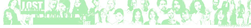 Шрифт LostForever – зелёные шрифты