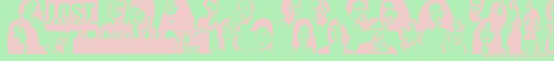 LostForever Font – Pink Fonts on Green Background