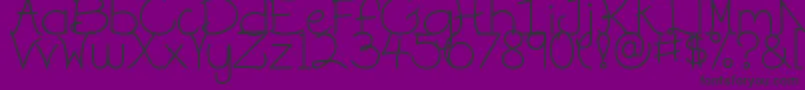 DjbOnTheLighterSide Font – Black Fonts on Purple Background