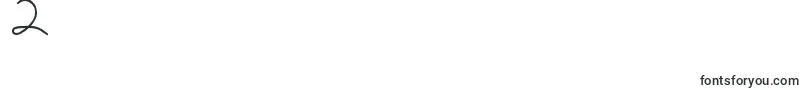フォントDjbOnTheLighterSide – フォント数字2