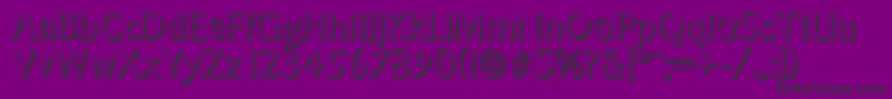 SigvarshadowRegular-fontti – mustat fontit violetilla taustalla