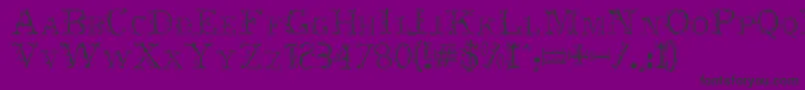 Nero-Schriftart – Schwarze Schriften auf violettem Hintergrund