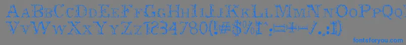 Nero Font – Blue Fonts on Gray Background