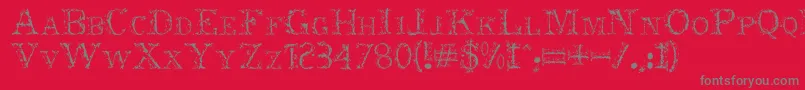 Шрифт Nero – серые шрифты на красном фоне