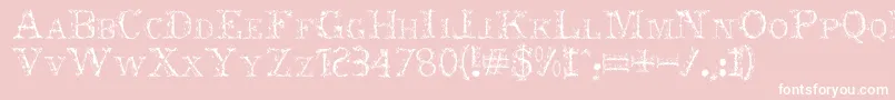 Nero Font – White Fonts on Pink Background