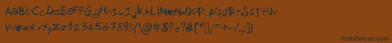 En savoir plus sur la police Mysketchfont Police Mysketchfont – polices noires sur fond brun