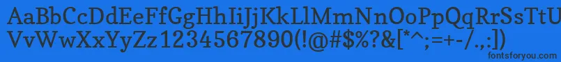 CopseRegular Font – Black Fonts on Blue Background